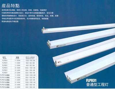 CE认证全塑料T5支架灯 安全、环保、高效的现代照明选择